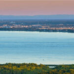 Scenic Oka National Park Lake at Sunset