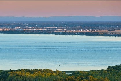 Scenic Oka National Park Lake at Sunset