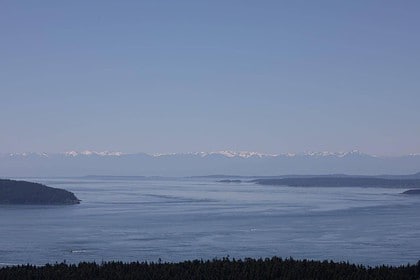 Peaceful ocean view from Poets Cove, Pender Island, BC.
