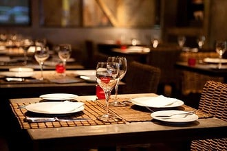 Elegant dining setup at a Yaletown restaurant.