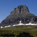 Scenic view of Waterton Lakes National Park mountains.