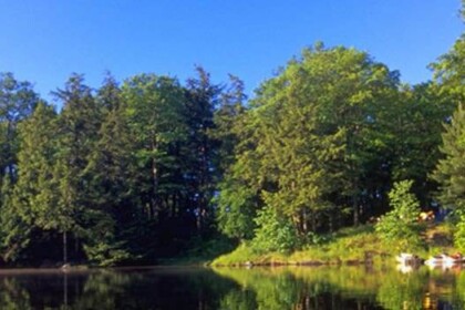 Peaceful Oastler Lake at Ontario Parks, Canada.