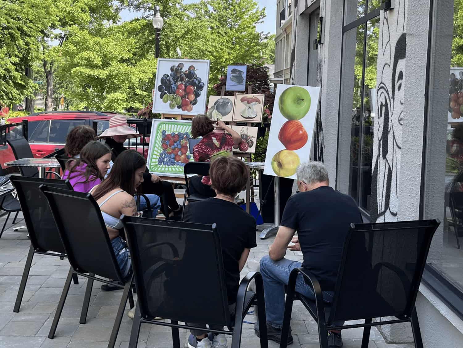 Art Display Outdoor Cafe Summer 2023
