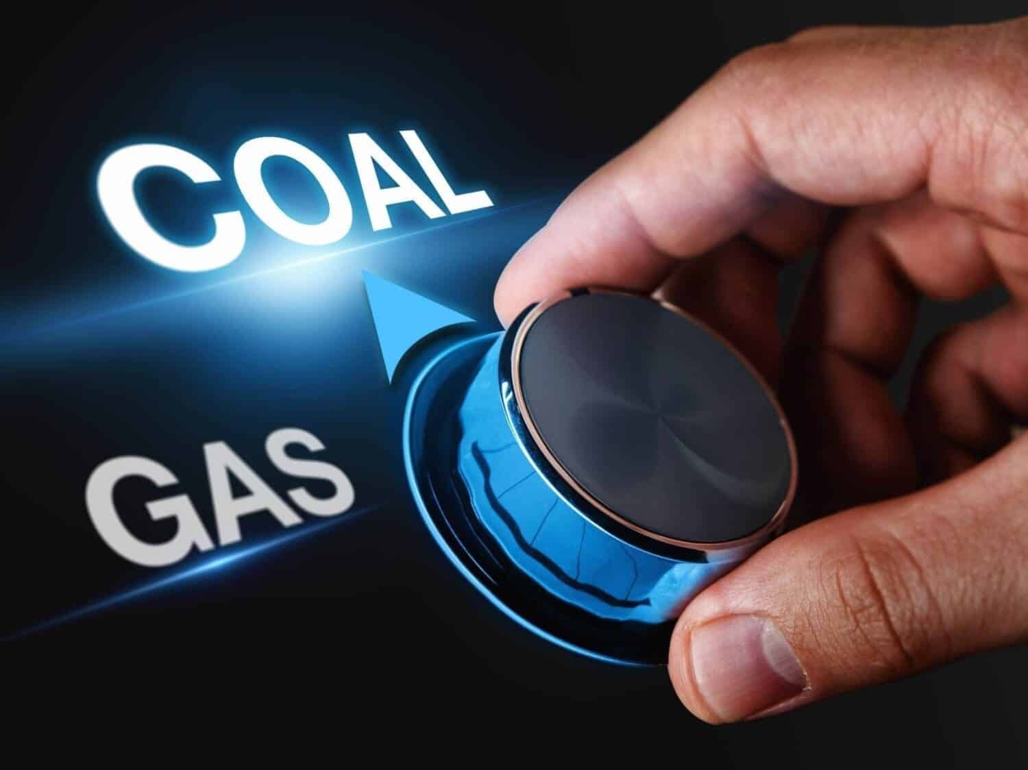 Switching from gas to coal heating concept.