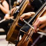 Cello players in concert at Candlelight Tribute for Rihanna in Toronto.