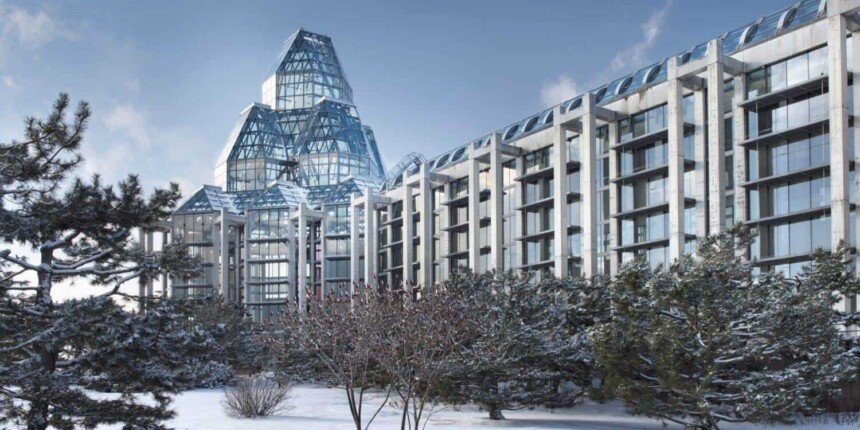 National Gallery of Canada, Ottawa, in winter.