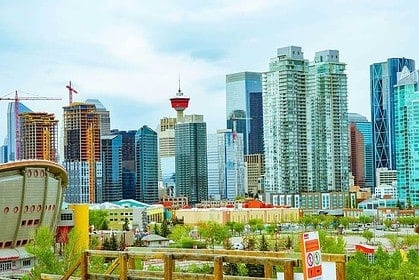 Calgary Downtown Skyline with Iconic Tower and Skyscrapers