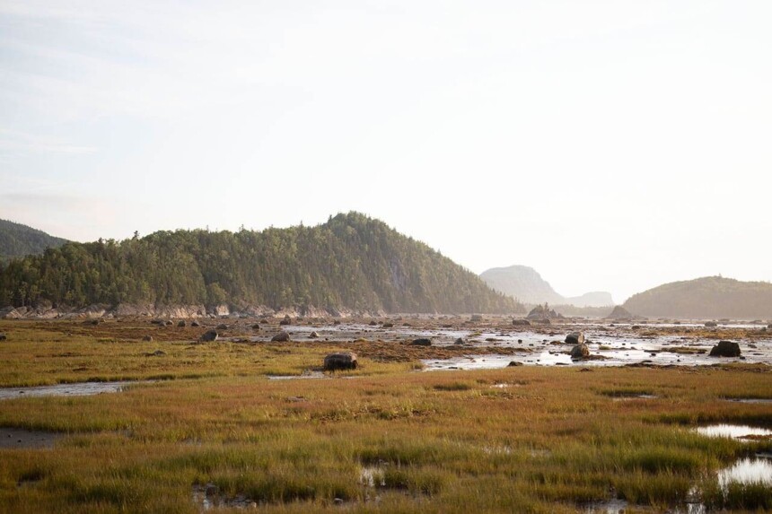Scenic view of Sepaq National Park conservation area with mountains.