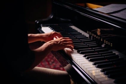 Pianist performing at a live soundtrack event in Toronto.