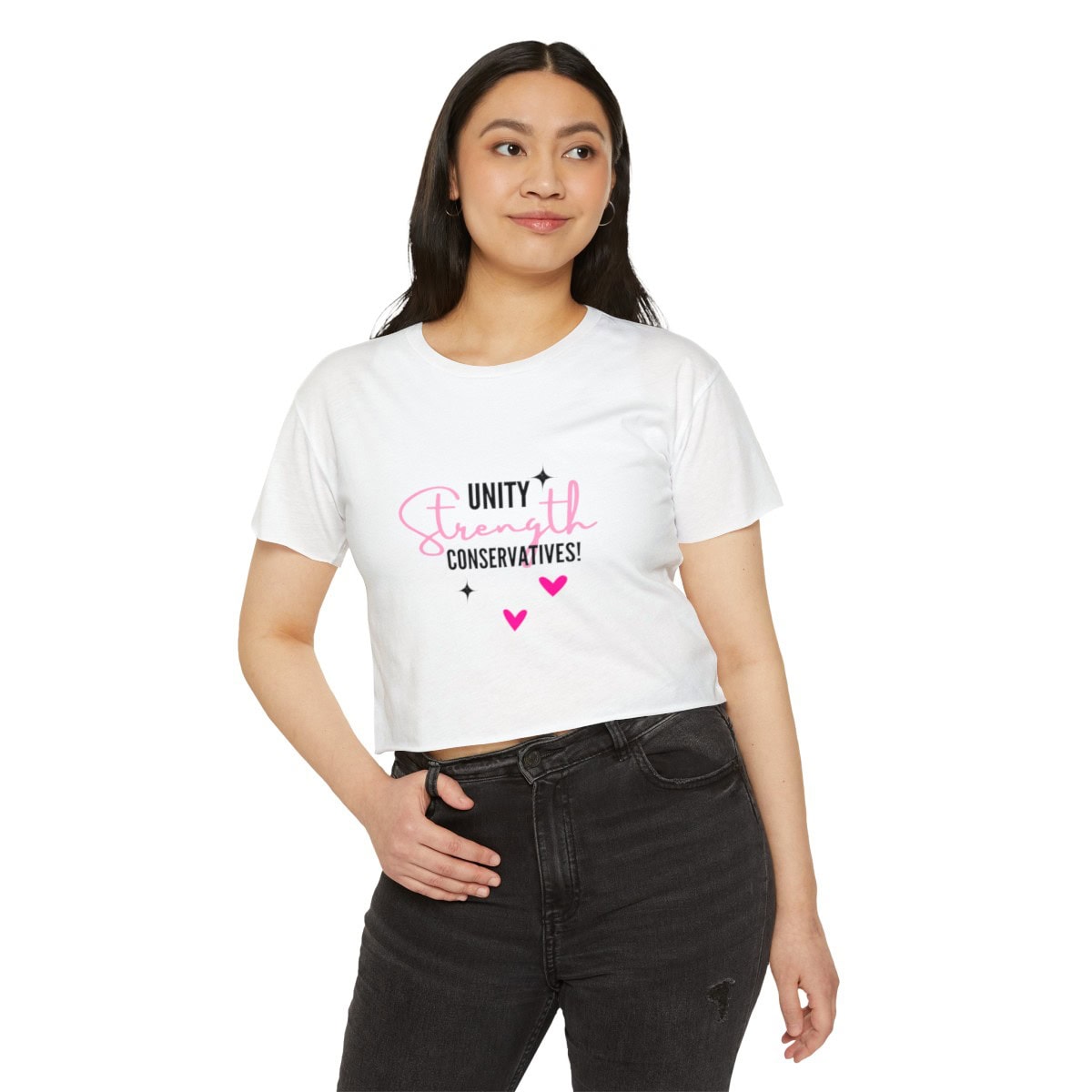 Unity Strength Conservative: Women's Festival Crop Top 1 Unity Strength Conservative: Women's Festival Crop Top