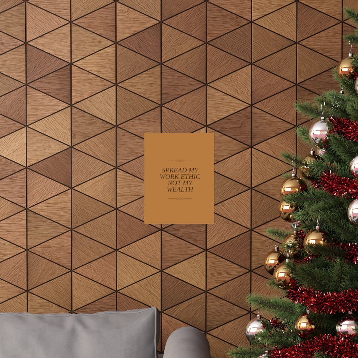 Spread my work ethic, not my wealth: Yellow Vertical Poster - Image 28