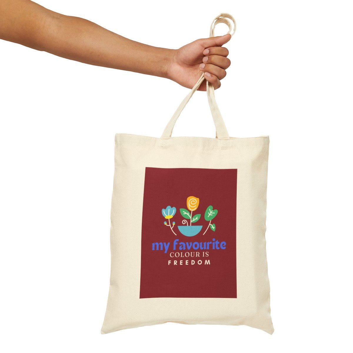 My Favourite Colour is Freedom - Cotton Tote Bag 5 My Favourite Colour is Freedom - Cotton Tote Bag - Image 5