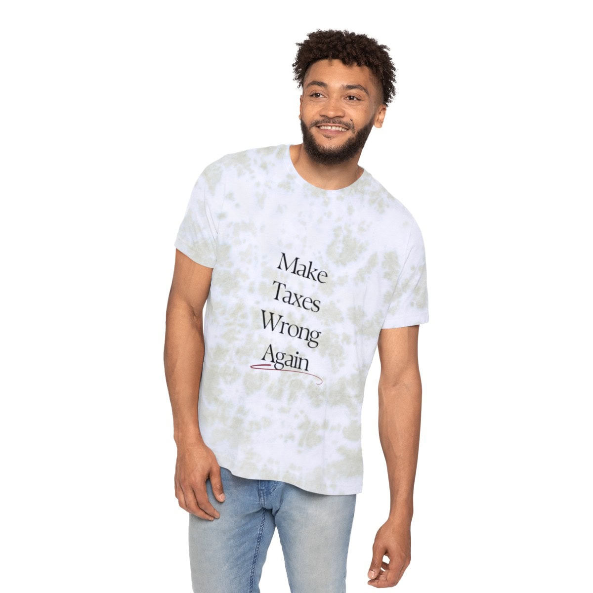 Make Taxes Wrong Again - Unisex Tie-Dyed T-Shirt - Image 11