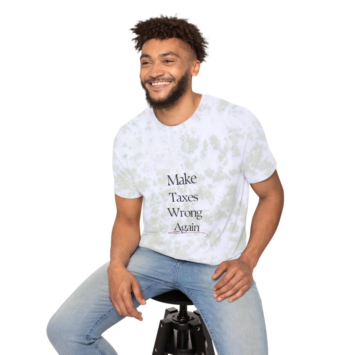 Make Taxes Wrong Again - Unisex Tie-Dyed T-Shirt - Image 14