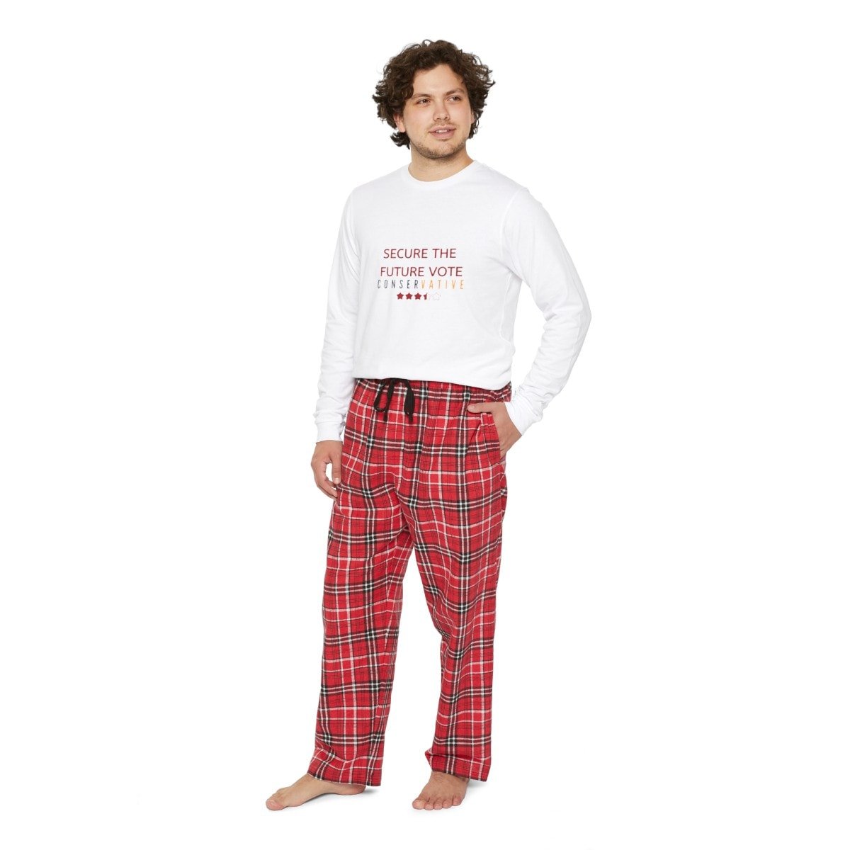Secure the future vote conservative - Men's Long Sleeve Pajama Set 6 Secure the future vote conservative - Men's Long Sleeve Pajama Set - Image 6