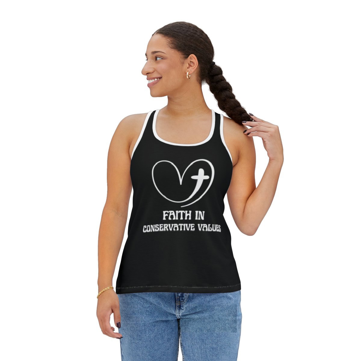 Faith in Conservative Values: Women's Tank Top (AOP)
