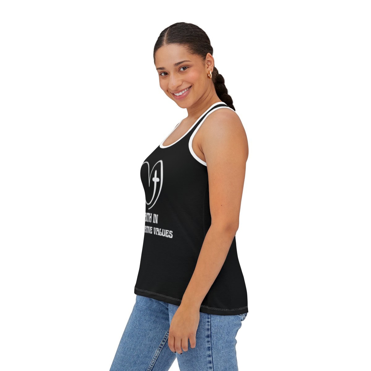 Faith in Conservative Values: Women's Tank Top (AOP) - Image 6