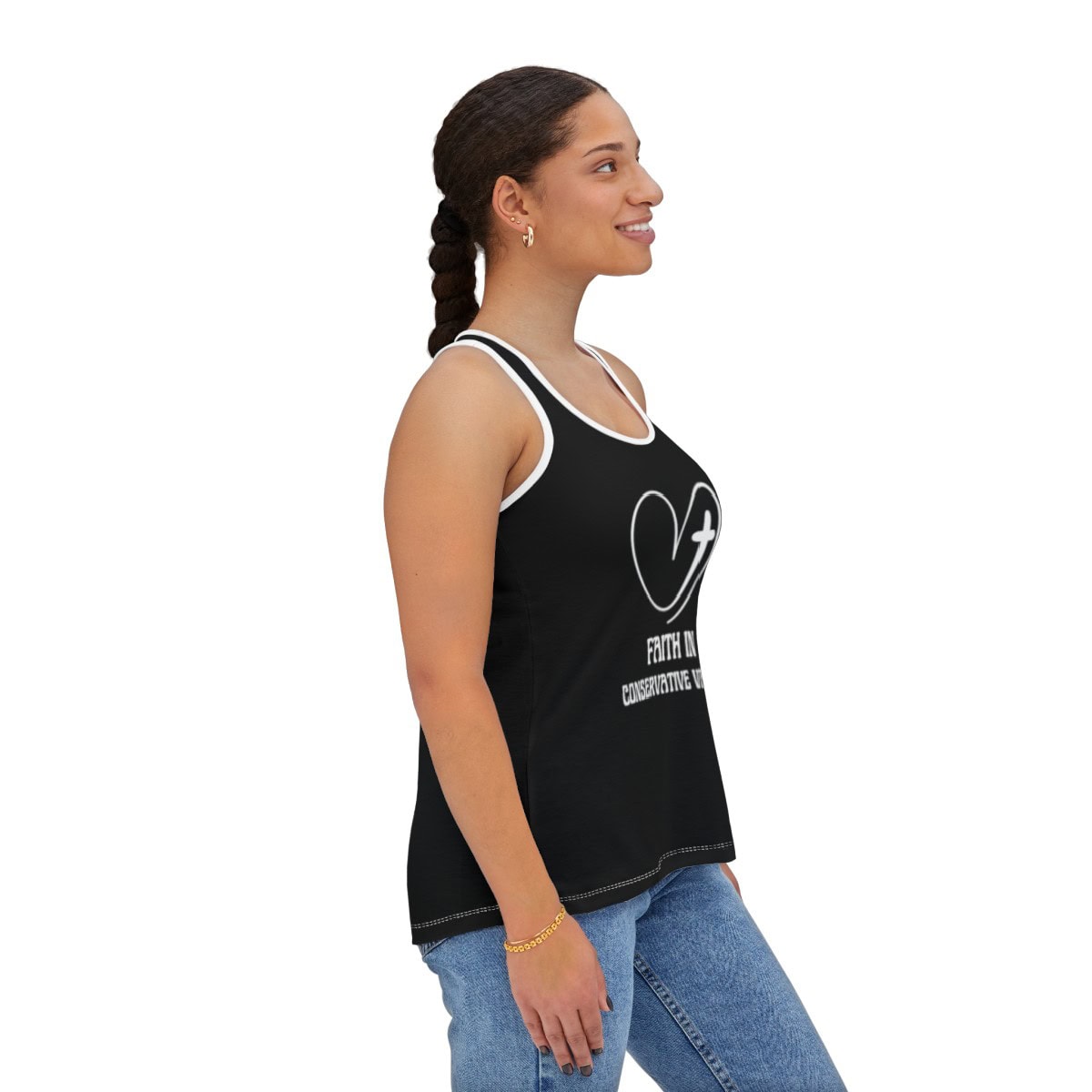Faith in Conservative Values: Women's Tank Top (AOP) - Image 7