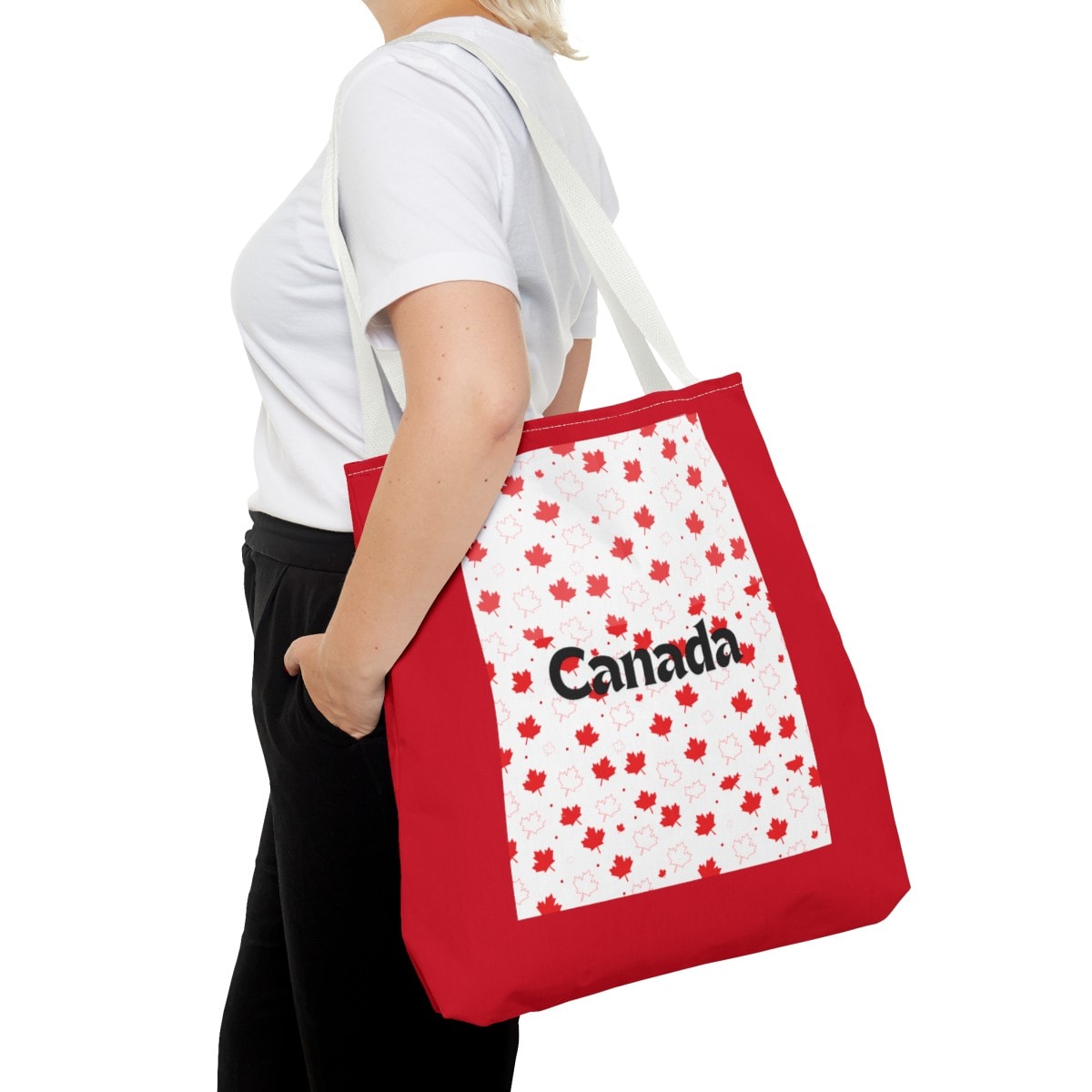 Canada (Red & White Maple Leaf) - Tote Bag (AOP) 40 Canada (Red & White Maple Leaf) - Tote Bag (AOP) - Image 40