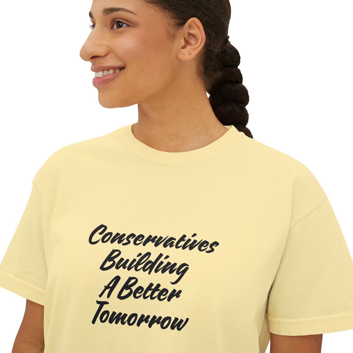 Conservatives Building A better Tomorrow: Women's Boxy Tee 12 Conservatives Building A better Tomorrow: Women's Boxy Tee - Image 12