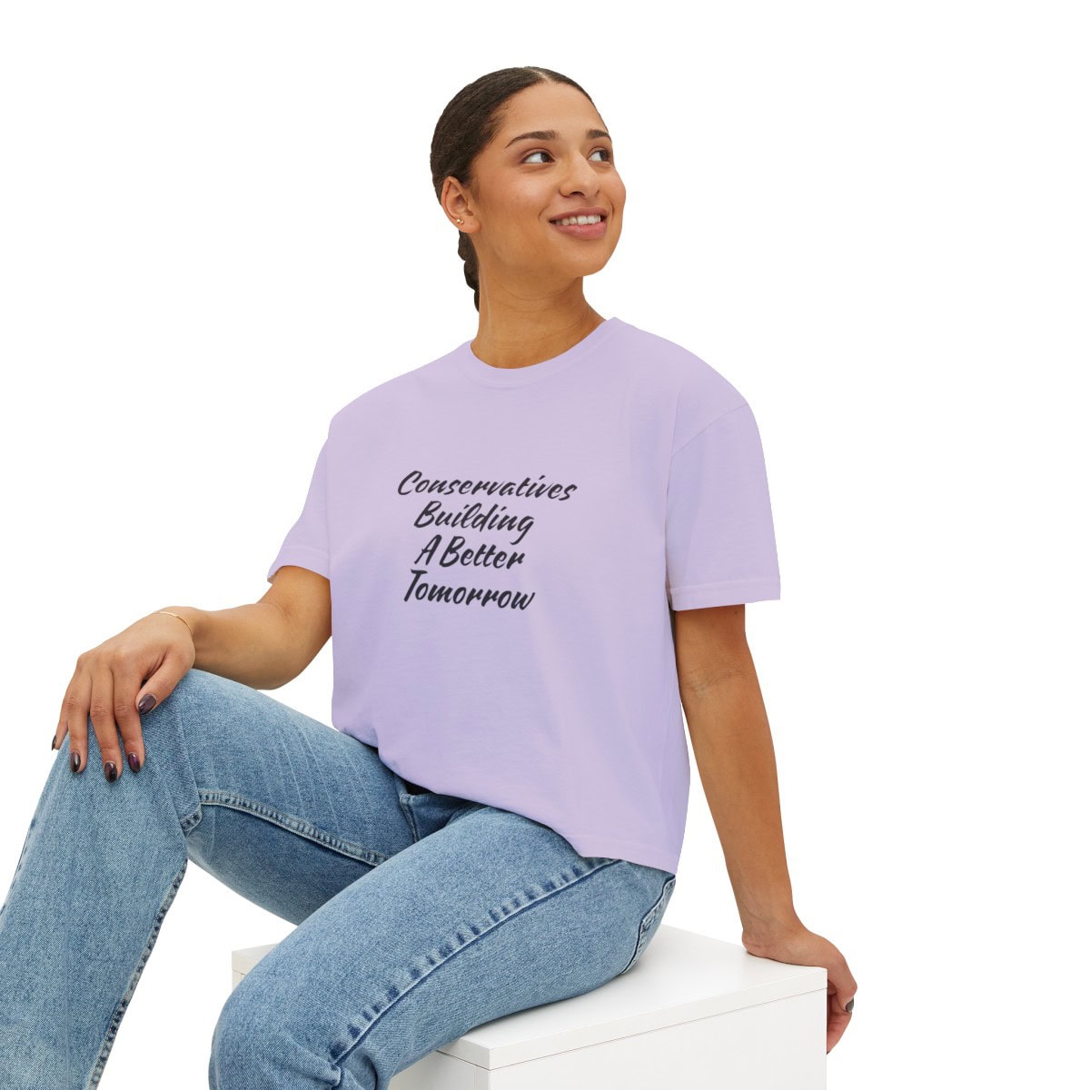 Conservatives Building A better Tomorrow: Women's Boxy Tee 13 Conservatives Building A better Tomorrow: Women's Boxy Tee - Image 13