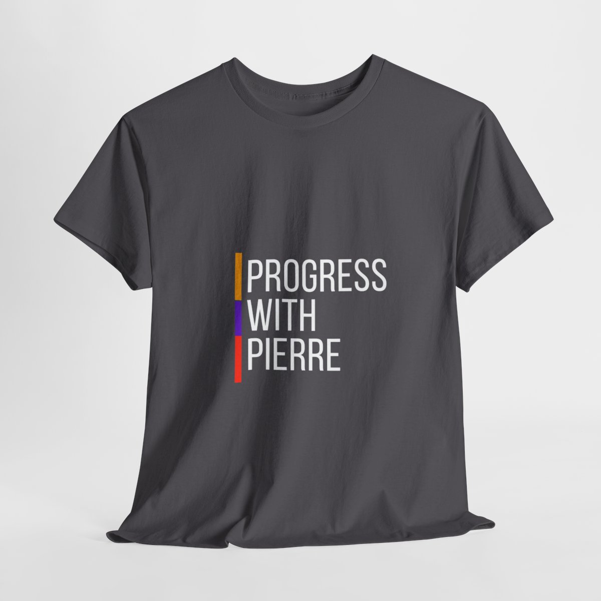 Progress with Pierre - Unisex Heavy Cotton Tee - Image 7