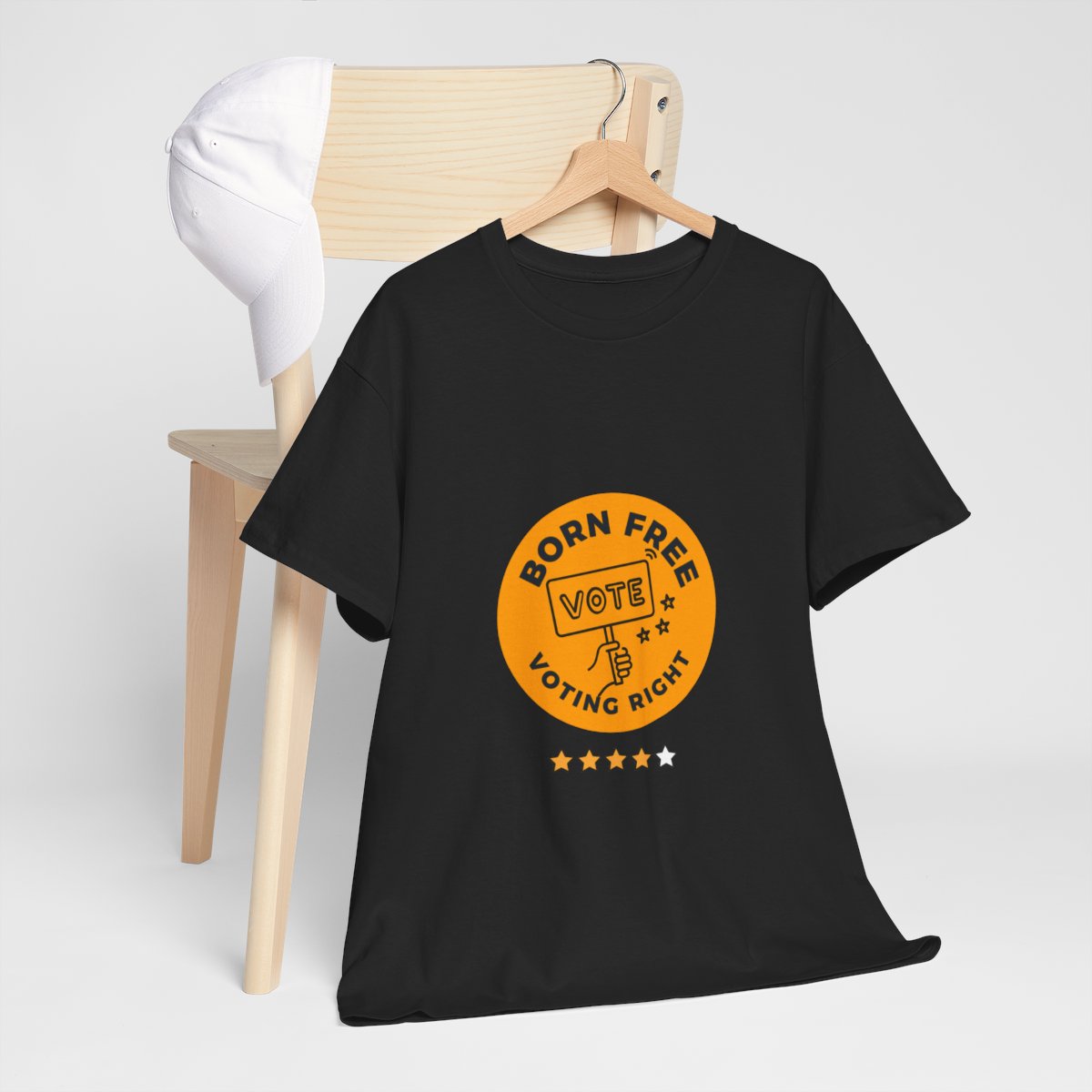 Born Free Voting Right: Unisex Heavy Cotton Tee - Image 8