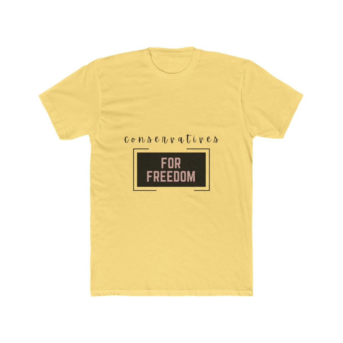 Conservatives For Freedom - Men's Cotton Crew Tee 1 Conservatives For Freedom - Men's Cotton Crew Tee