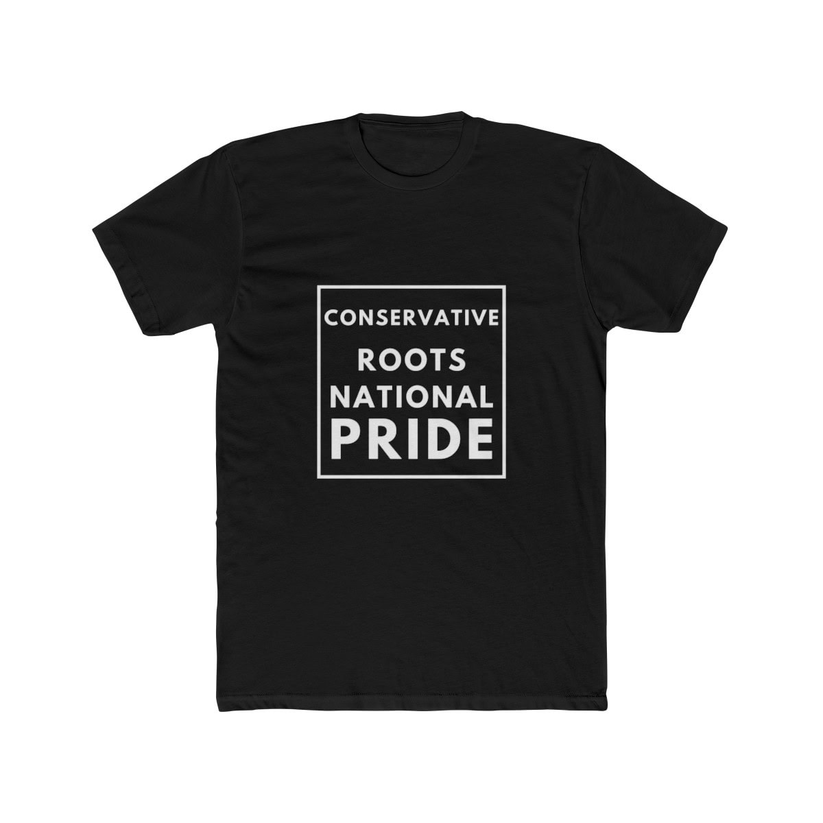 Conservative Roots National Pride: Men's Cotton Crew Tee 1 Conservative Roots National Pride: Men's Cotton Crew Tee