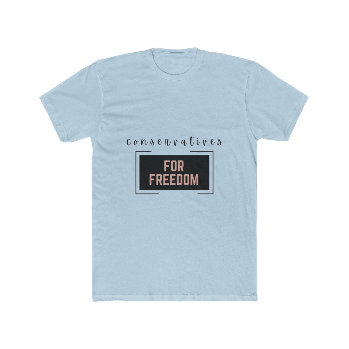 Conservatives For Freedom - Men's Cotton Crew Tee 7 Conservatives For Freedom - Men's Cotton Crew Tee - Image 7