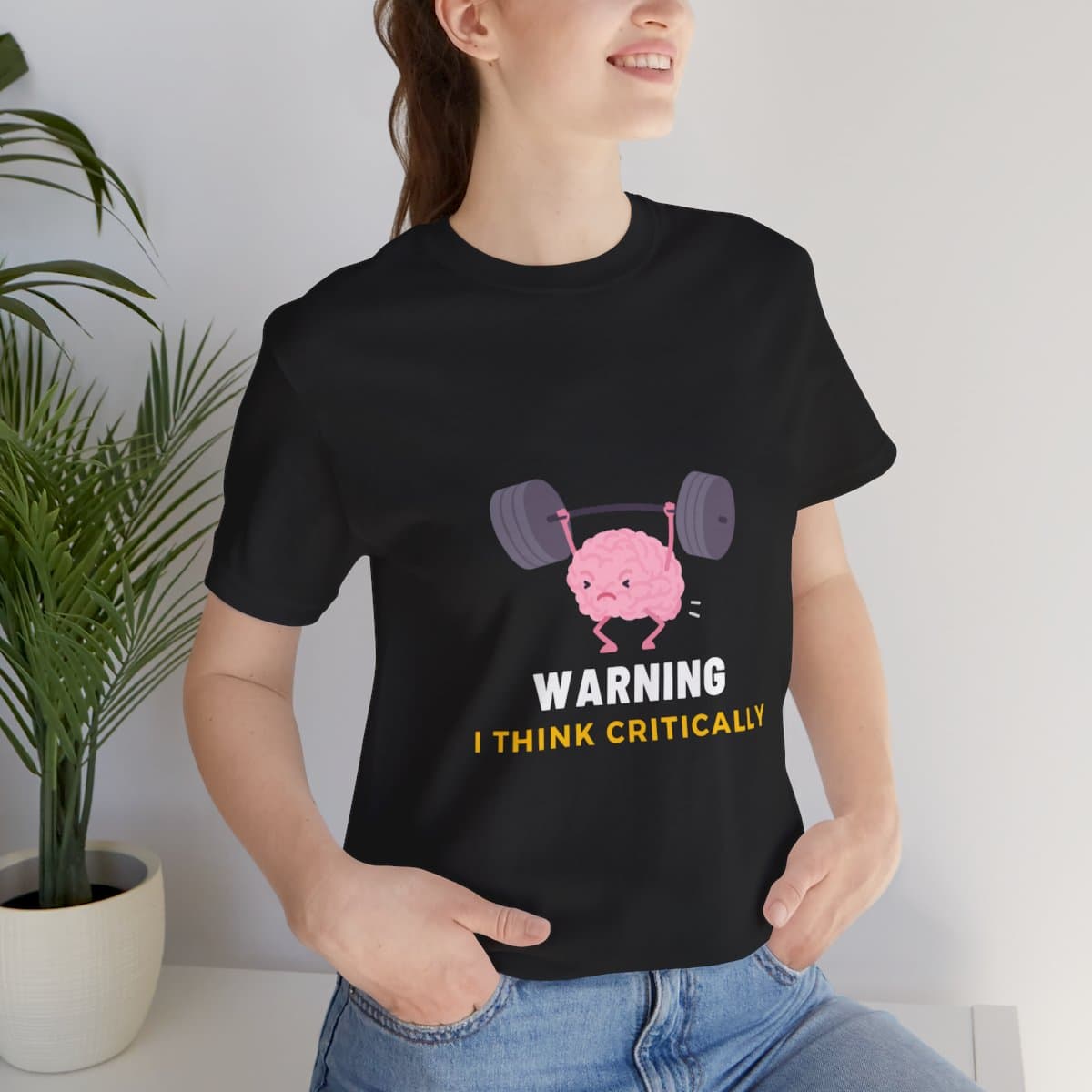 Warning: I Think Critically - Unisex Jersey Short Sleeve Tee 54 Warning: I Think Critically - Unisex Jersey Short Sleeve Tee - Image 54