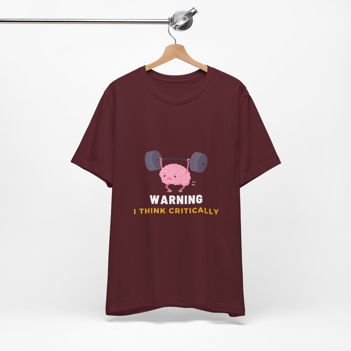 Warning: I Think Critically - Unisex Jersey Short Sleeve Tee 8 Warning: I Think Critically - Unisex Jersey Short Sleeve Tee - Image 8