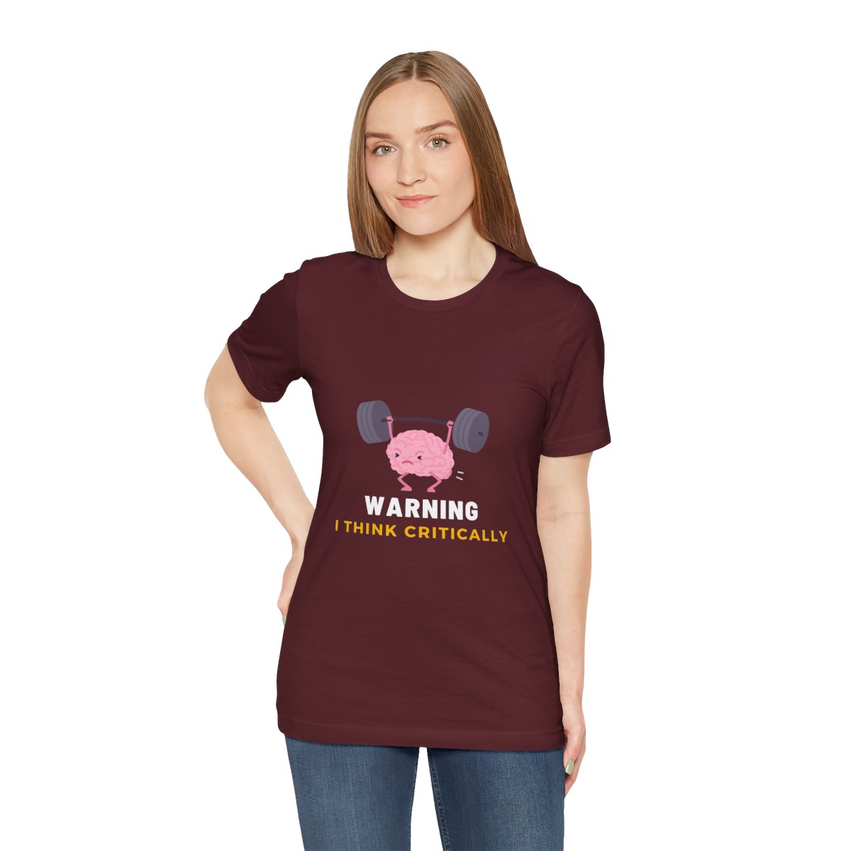 Warning: I Think Critically - Unisex Jersey Short Sleeve Tee 14 Warning: I Think Critically - Unisex Jersey Short Sleeve Tee - Image 14