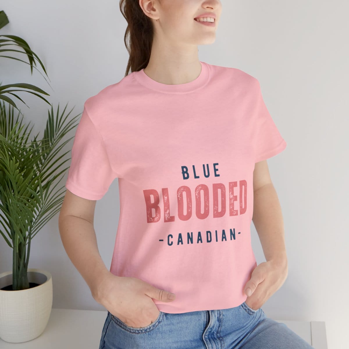 Blue Blooded Canadian - Unisex Short Sleeve Tee 59 Blue Blooded Canadian - Unisex Short Sleeve Tee - Image 59