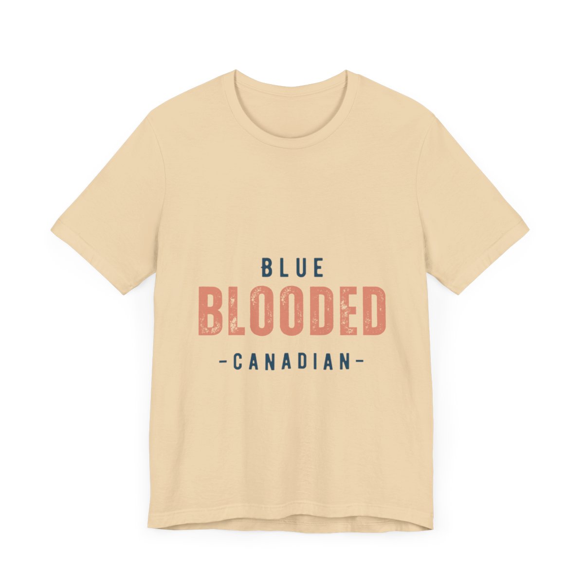 Blue Blooded Canadian - Unisex Short Sleeve Tee 4 Blue Blooded Canadian - Unisex Short Sleeve Tee - Image 4