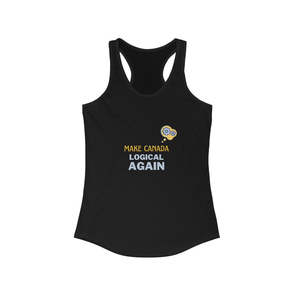 Make Canada Logical Again: Women's Ideal Racerback Tank - Image 2