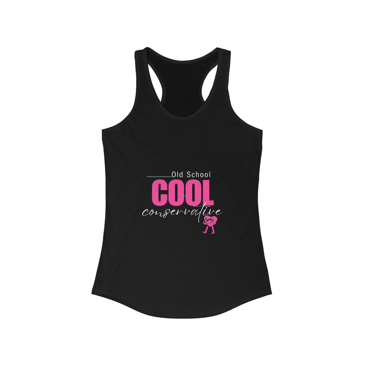 Old School Cool Conservative: Women's Racerback Tank 1 Old School Cool Conservative: Women's Racerback Tank
