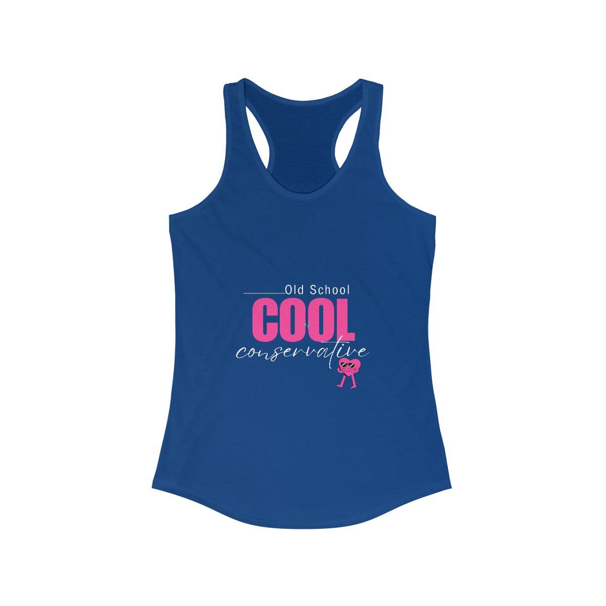 Old School Cool Conservative: Women's Racerback Tank 2 Old School Cool Conservative: Women's Racerback Tank - Image 2