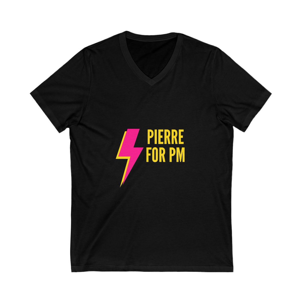 Pierre for PM: Unisex Jersey Short Sleeve V-Neck Tee - Image 3
