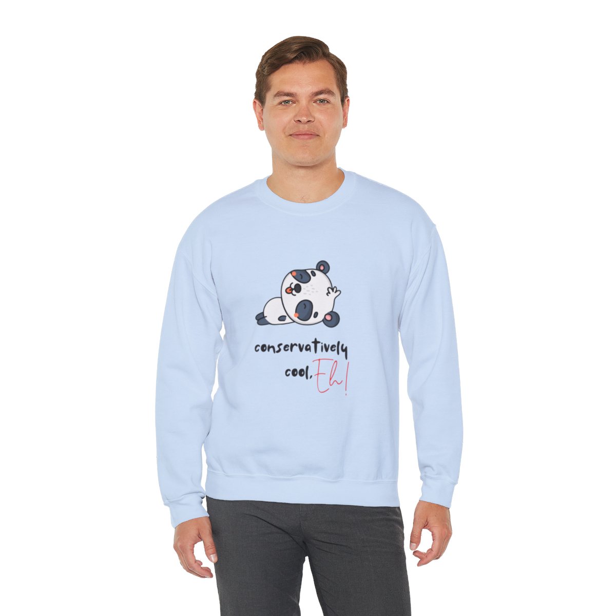 Conservatively Cool, Eh! - Unisex Heavy Blend™ Crewneck Sweatshirt - Image 40