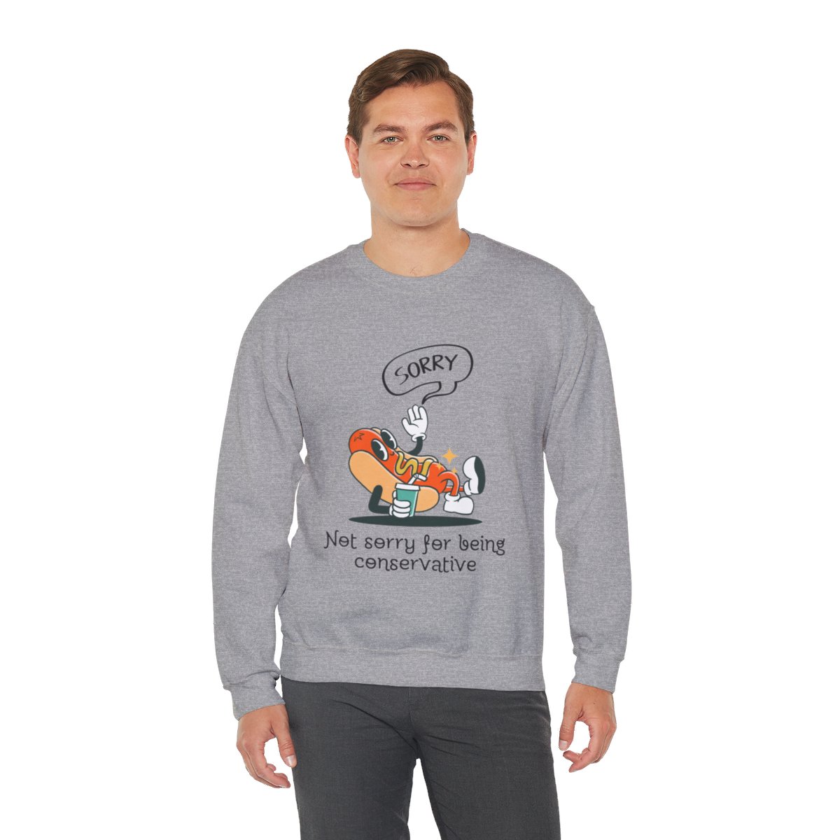 Sorry, Not Sorry For Being Conservative - Unisex Heavy Blend™ Crewneck Sweatshirt - Image 18