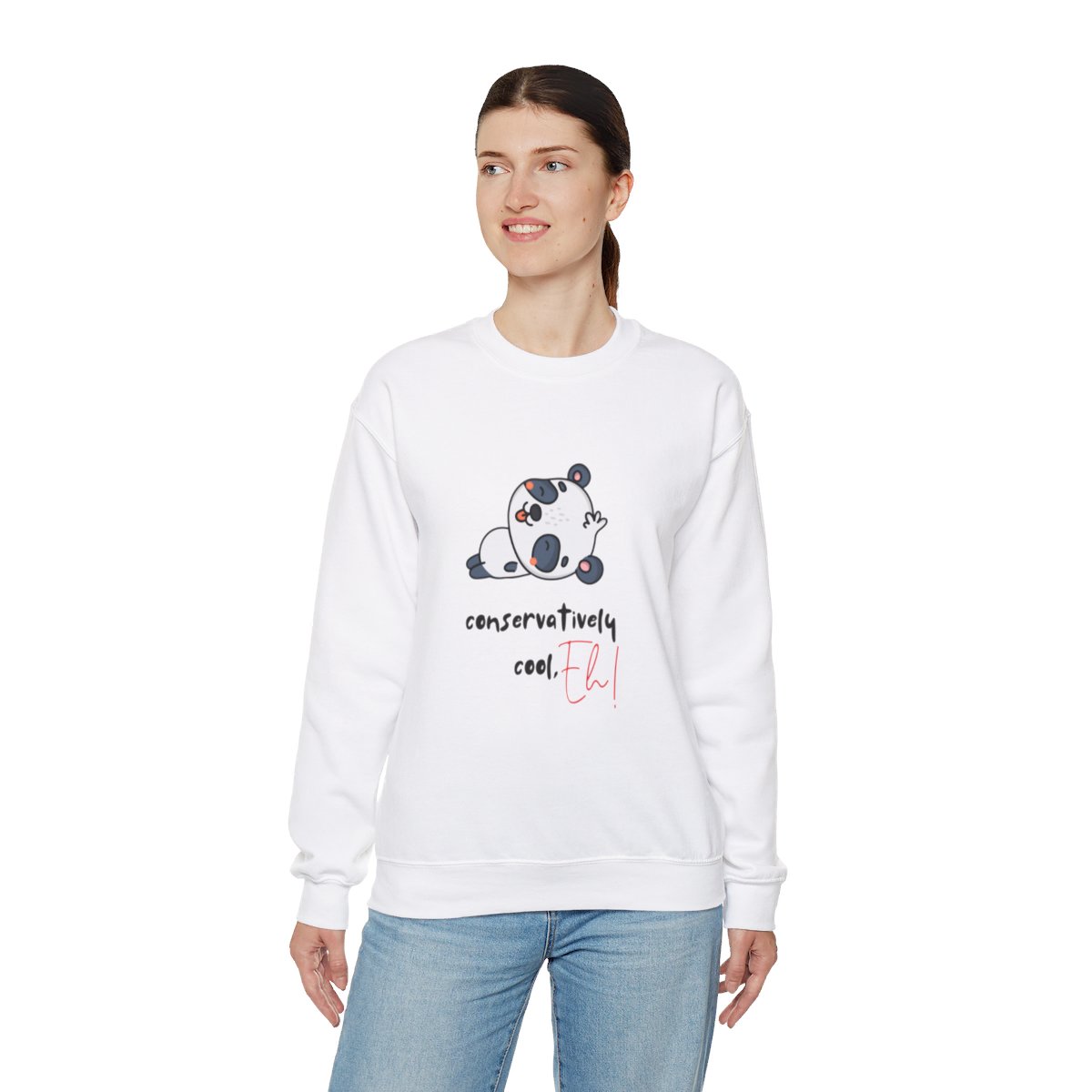 Conservatively Cool, Eh! - Unisex Heavy Blend™ Crewneck Sweatshirt - Image 12