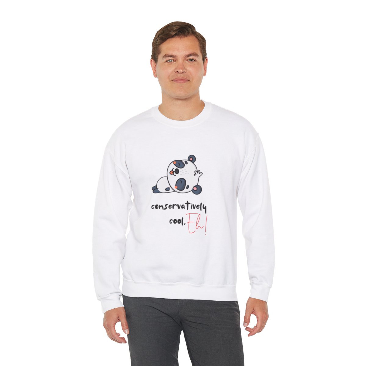 Conservatively Cool, Eh! - Unisex Heavy Blend™ Crewneck Sweatshirt - Image 18