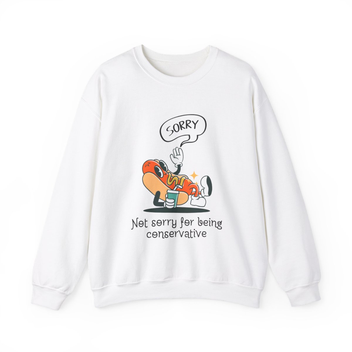 Sorry, Not Sorry For Being Conservative - Unisex Heavy Blend™ Crewneck Sweatshirt - Image 2