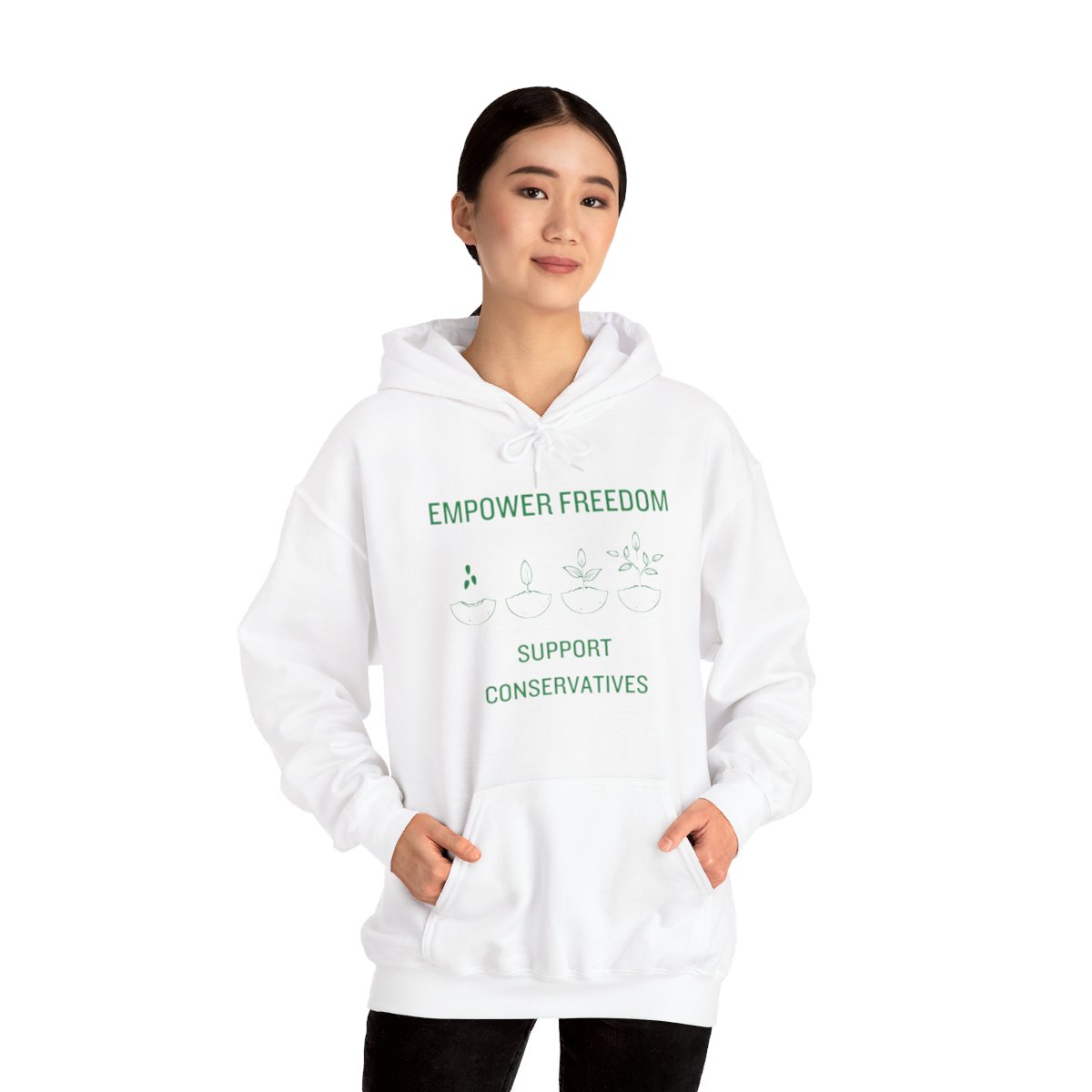 Empower Freedom Support Conservative - Unisex Heavy Blend™ Hooded Sweatshirt - Image 20