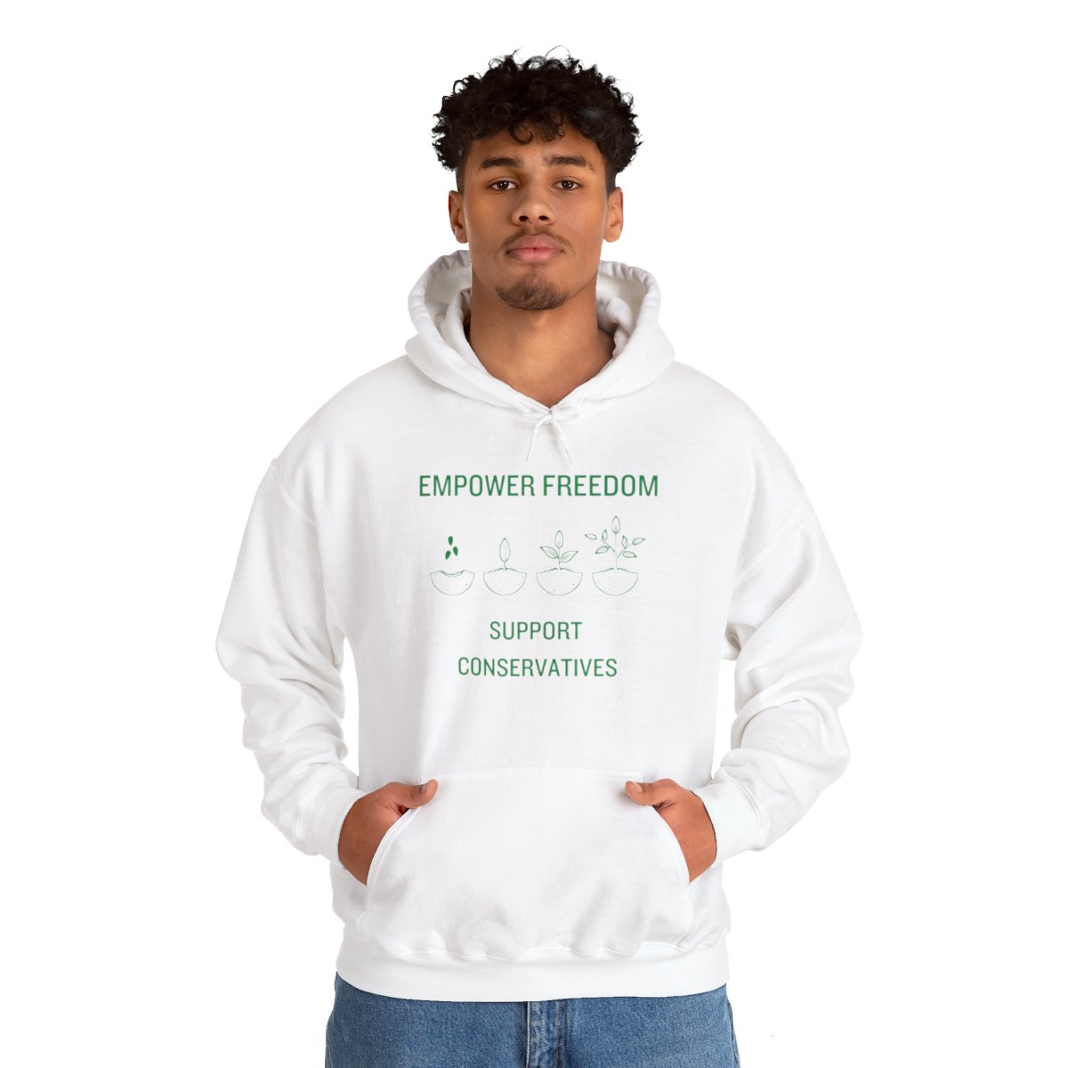 Empower Freedom Support Conservative - Unisex Heavy Blend™ Hooded Sweatshirt - Image 21
