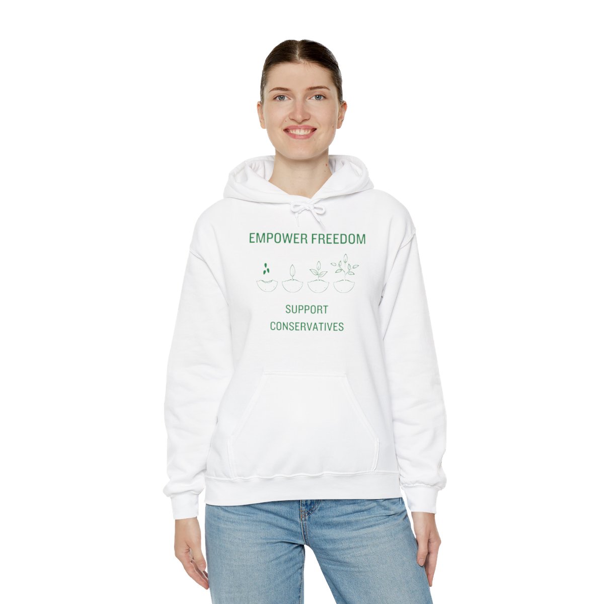Empower Freedom Support Conservative - Unisex Heavy Blend™ Hooded Sweatshirt - Image 22