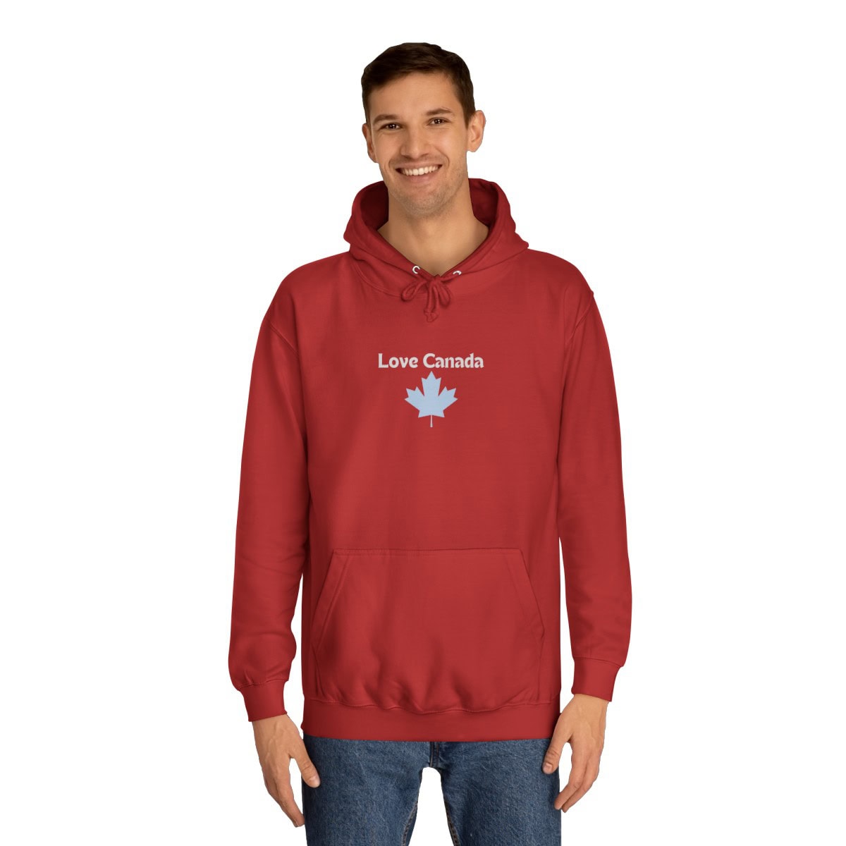 Love Canada - Unisex College Hoodie - Image 4