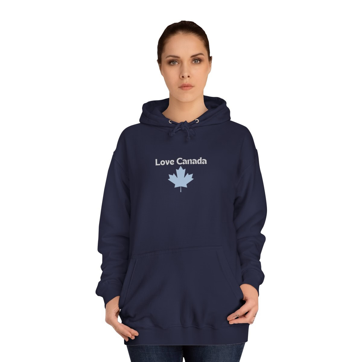 Love Canada - Unisex College Hoodie - Image 5