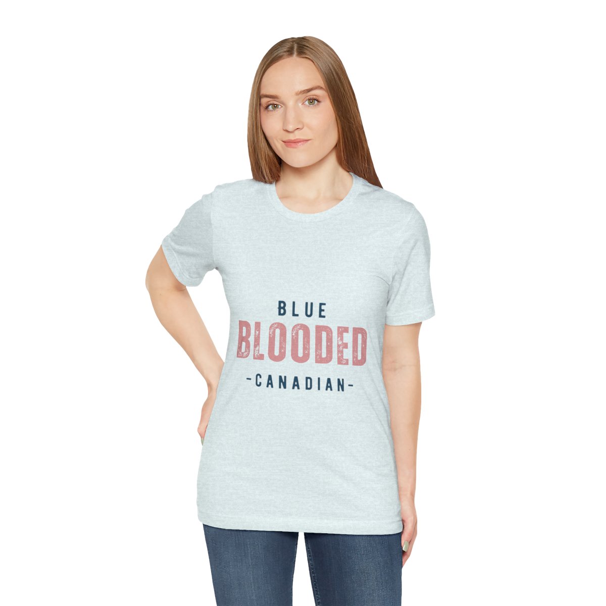 Blue Blooded Canadian - Unisex Short Sleeve Tee 43 Blue Blooded Canadian - Unisex Short Sleeve Tee - Image 43